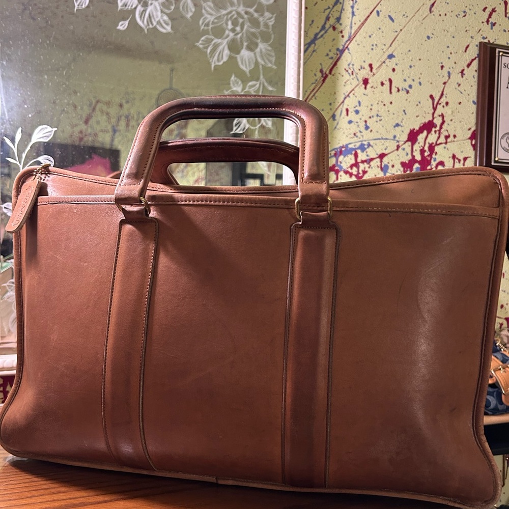 vintage Coach embassy leather briefcase 5090